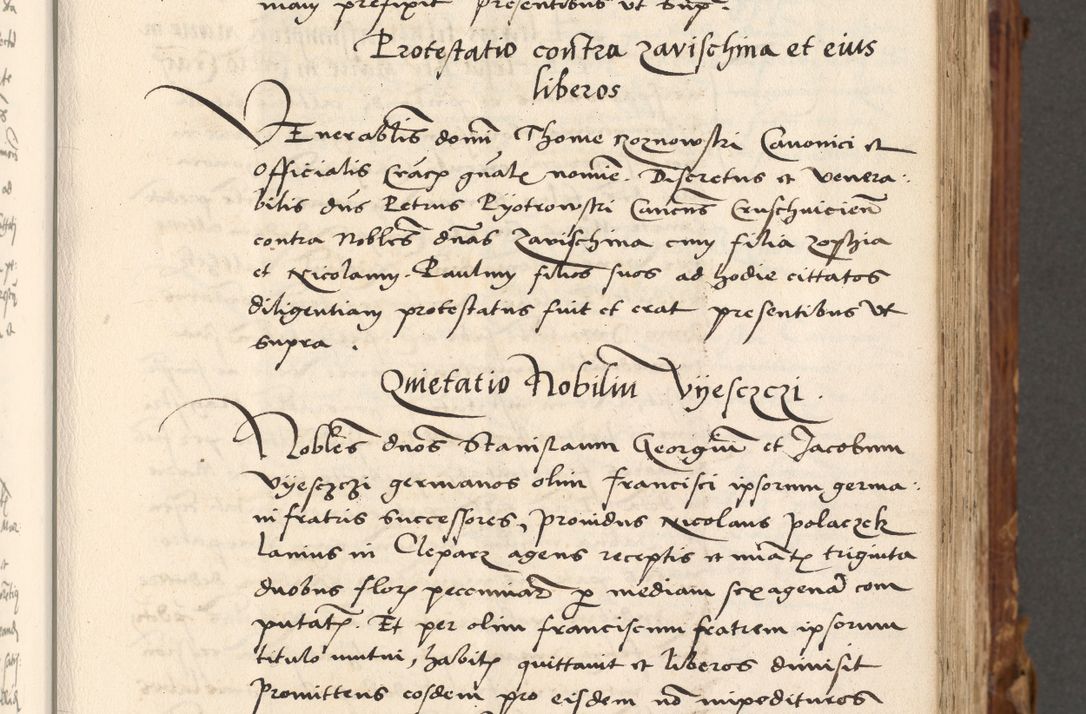 Zdjęcie nr 54 dla obiektu archiwalnego: Volumen (Pri)mum Actorum R(evere)nd(i)s(s)imi in Christo Patris D(omi)ni Petri de Gamratis Episcopi Cracoviensis a die prima mensis Novembris Anni 1539vi ad finem eiusdem anni et successive per annos 1539num et 1540mum