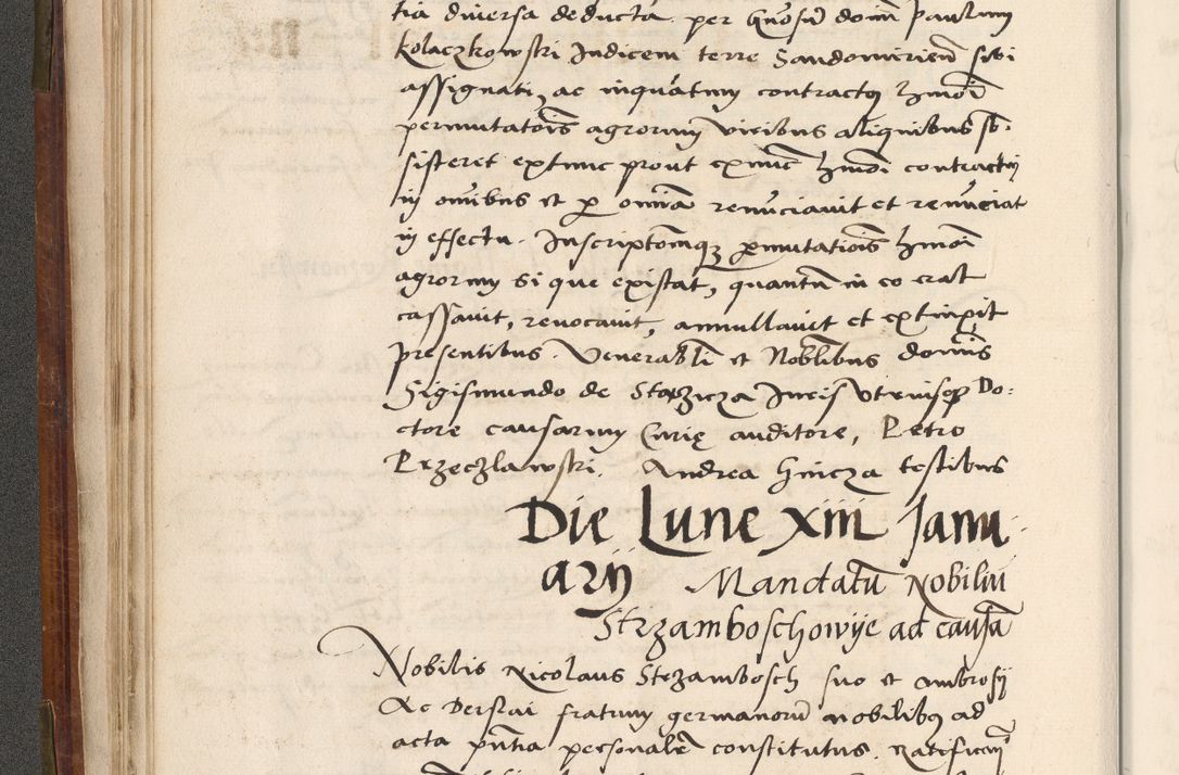 Zdjęcie nr 57 dla obiektu archiwalnego: Volumen (Pri)mum Actorum R(evere)nd(i)s(s)imi in Christo Patris D(omi)ni Petri de Gamratis Episcopi Cracoviensis a die prima mensis Novembris Anni 1539vi ad finem eiusdem anni et successive per annos 1539num et 1540mum