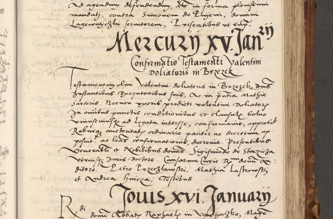 Zdjęcie nr 60 dla obiektu archiwalnego: Volumen (Pri)mum Actorum R(evere)nd(i)s(s)imi in Christo Patris D(omi)ni Petri de Gamratis Episcopi Cracoviensis a die prima mensis Novembris Anni 1539vi ad finem eiusdem anni et successive per annos 1539num et 1540mum