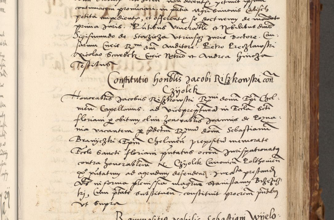 Zdjęcie nr 64 dla obiektu archiwalnego: Volumen (Pri)mum Actorum R(evere)nd(i)s(s)imi in Christo Patris D(omi)ni Petri de Gamratis Episcopi Cracoviensis a die prima mensis Novembris Anni 1539vi ad finem eiusdem anni et successive per annos 1539num et 1540mum