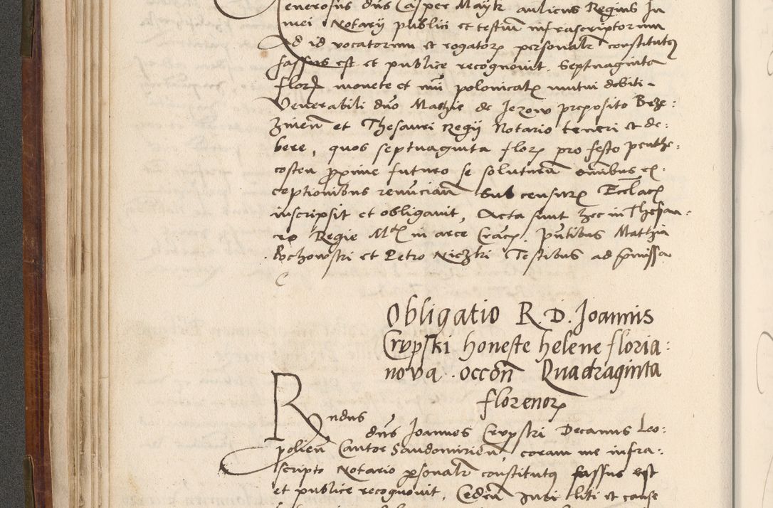 Zdjęcie nr 79 dla obiektu archiwalnego: Volumen (Pri)mum Actorum R(evere)nd(i)s(s)imi in Christo Patris D(omi)ni Petri de Gamratis Episcopi Cracoviensis a die prima mensis Novembris Anni 1539vi ad finem eiusdem anni et successive per annos 1539num et 1540mum
