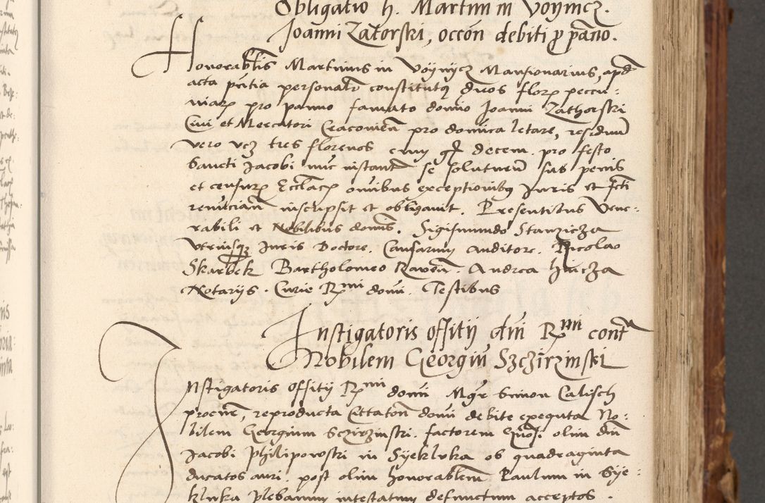 Zdjęcie nr 80 dla obiektu archiwalnego: Volumen (Pri)mum Actorum R(evere)nd(i)s(s)imi in Christo Patris D(omi)ni Petri de Gamratis Episcopi Cracoviensis a die prima mensis Novembris Anni 1539vi ad finem eiusdem anni et successive per annos 1539num et 1540mum