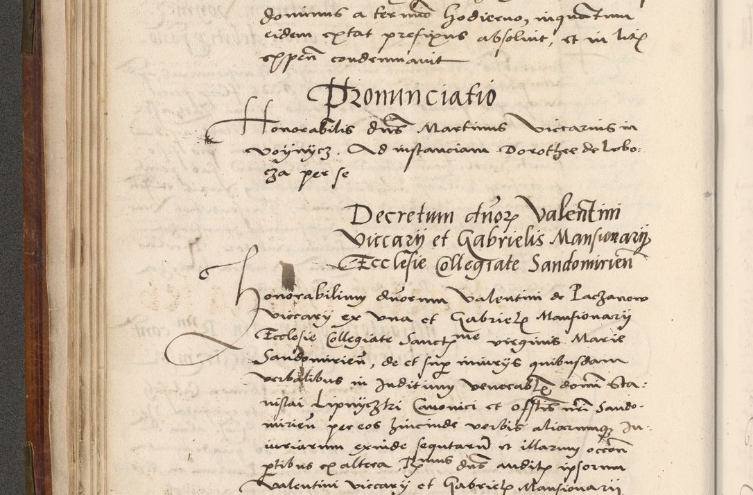Zdjęcie nr 81 dla obiektu archiwalnego: Volumen (Pri)mum Actorum R(evere)nd(i)s(s)imi in Christo Patris D(omi)ni Petri de Gamratis Episcopi Cracoviensis a die prima mensis Novembris Anni 1539vi ad finem eiusdem anni et successive per annos 1539num et 1540mum