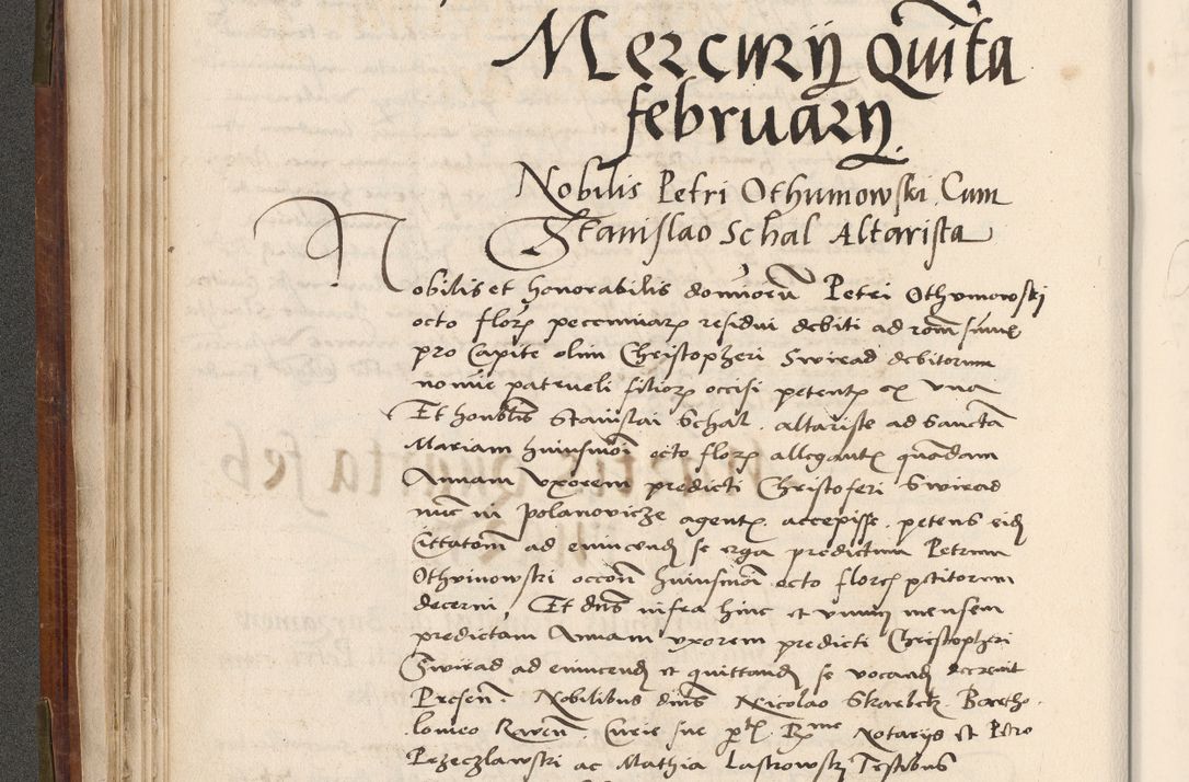 Zdjęcie nr 83 dla obiektu archiwalnego: Volumen (Pri)mum Actorum R(evere)nd(i)s(s)imi in Christo Patris D(omi)ni Petri de Gamratis Episcopi Cracoviensis a die prima mensis Novembris Anni 1539vi ad finem eiusdem anni et successive per annos 1539num et 1540mum