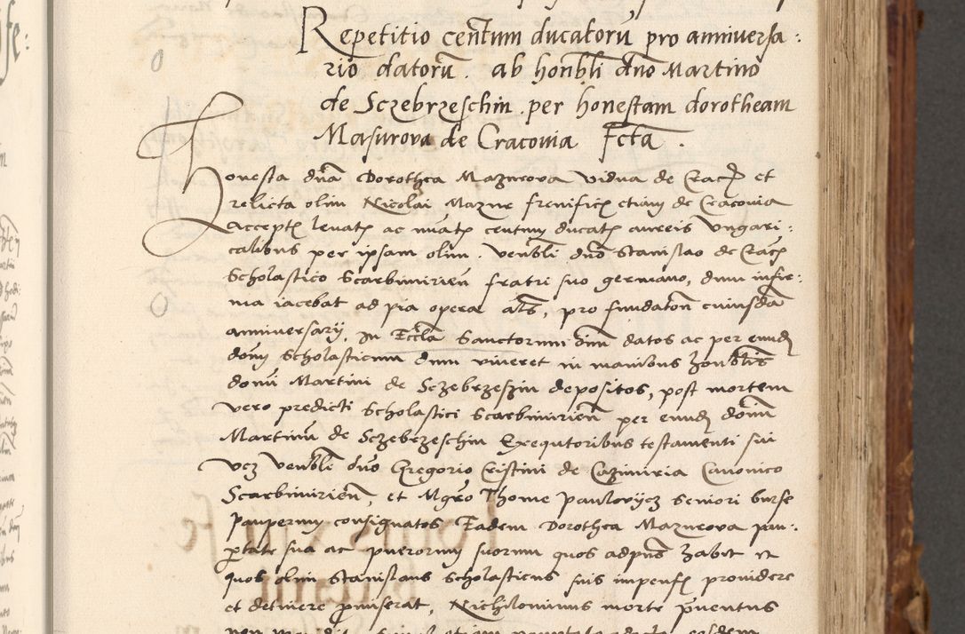 Zdjęcie nr 94 dla obiektu archiwalnego: Volumen (Pri)mum Actorum R(evere)nd(i)s(s)imi in Christo Patris D(omi)ni Petri de Gamratis Episcopi Cracoviensis a die prima mensis Novembris Anni 1539vi ad finem eiusdem anni et successive per annos 1539num et 1540mum