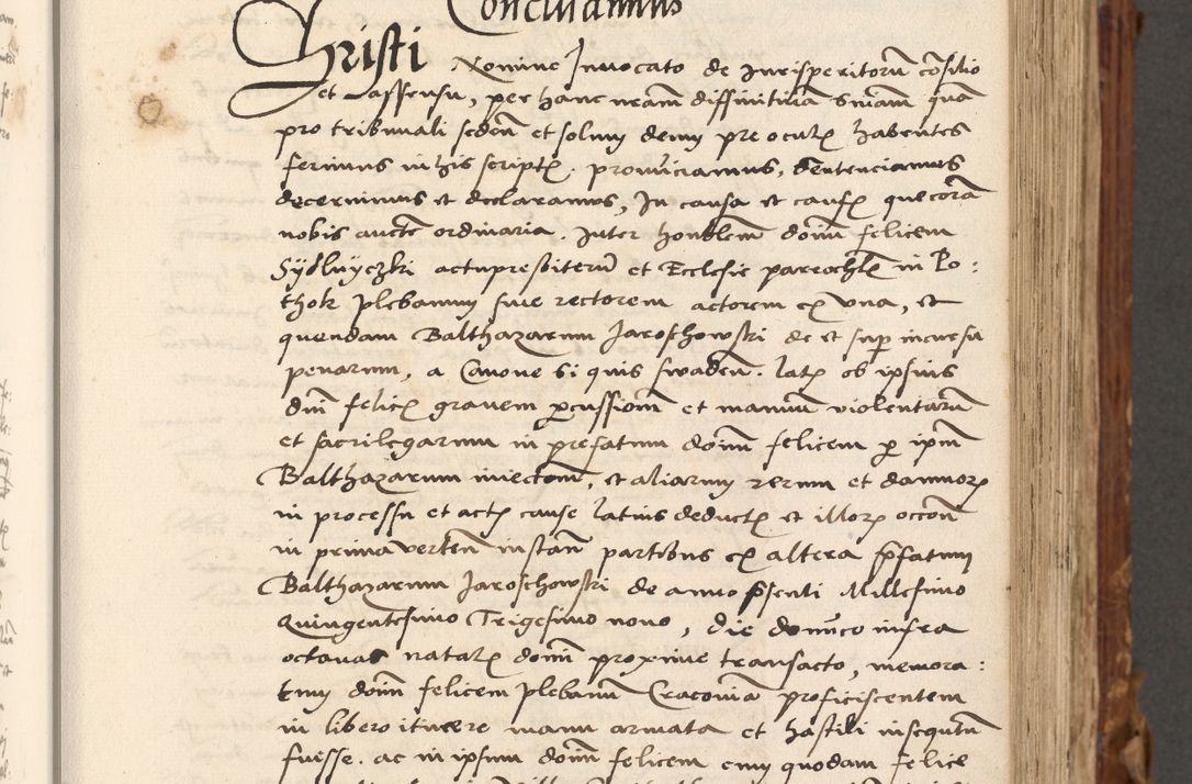 Zdjęcie nr 98 dla obiektu archiwalnego: Volumen (Pri)mum Actorum R(evere)nd(i)s(s)imi in Christo Patris D(omi)ni Petri de Gamratis Episcopi Cracoviensis a die prima mensis Novembris Anni 1539vi ad finem eiusdem anni et successive per annos 1539num et 1540mum