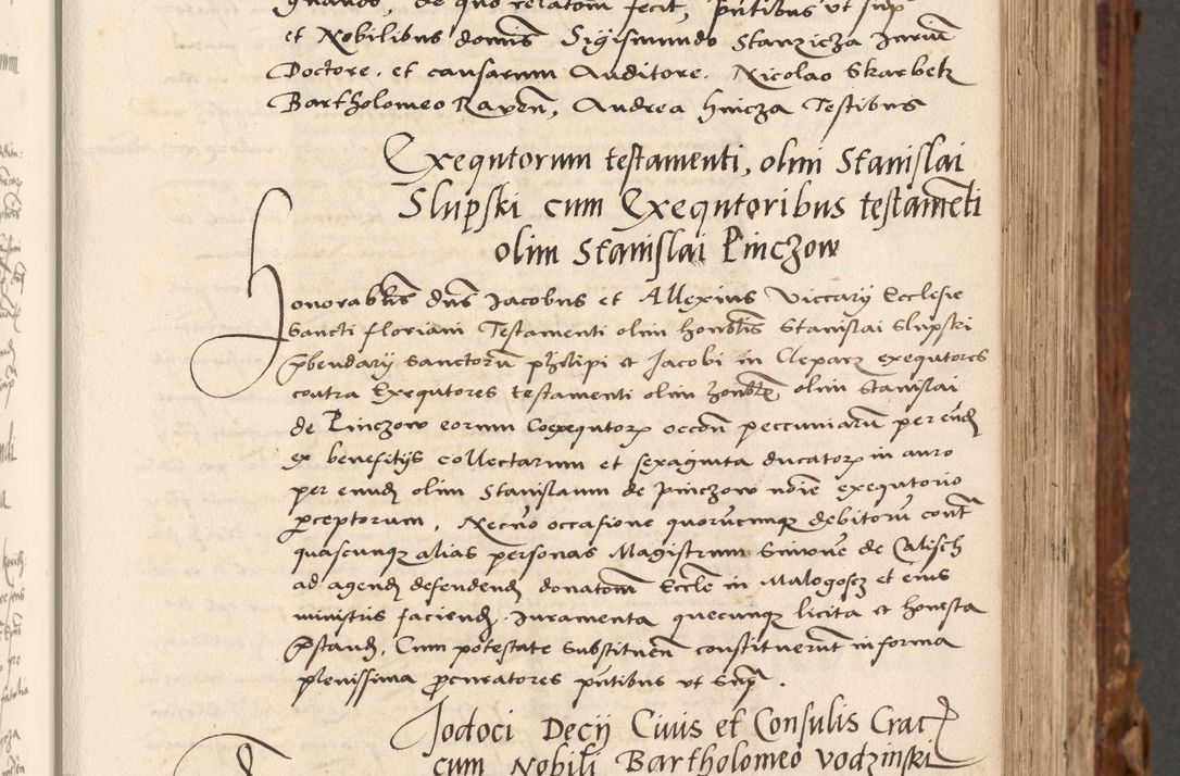 Zdjęcie nr 102 dla obiektu archiwalnego: Volumen (Pri)mum Actorum R(evere)nd(i)s(s)imi in Christo Patris D(omi)ni Petri de Gamratis Episcopi Cracoviensis a die prima mensis Novembris Anni 1539vi ad finem eiusdem anni et successive per annos 1539num et 1540mum