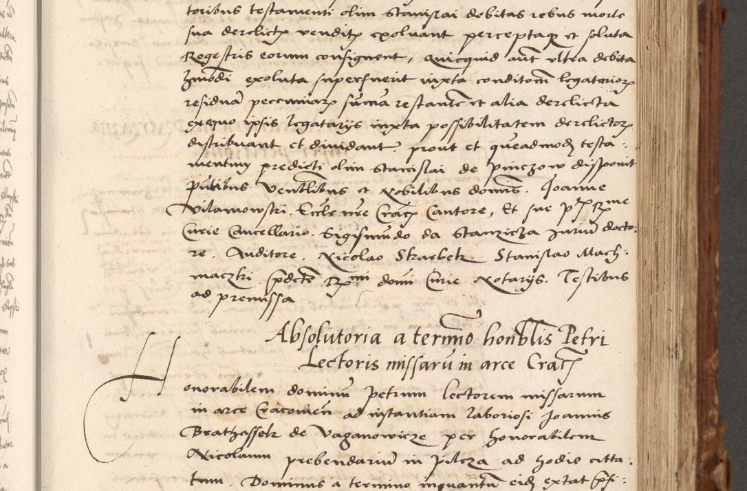 Zdjęcie nr 106 dla obiektu archiwalnego: Volumen (Pri)mum Actorum R(evere)nd(i)s(s)imi in Christo Patris D(omi)ni Petri de Gamratis Episcopi Cracoviensis a die prima mensis Novembris Anni 1539vi ad finem eiusdem anni et successive per annos 1539num et 1540mum