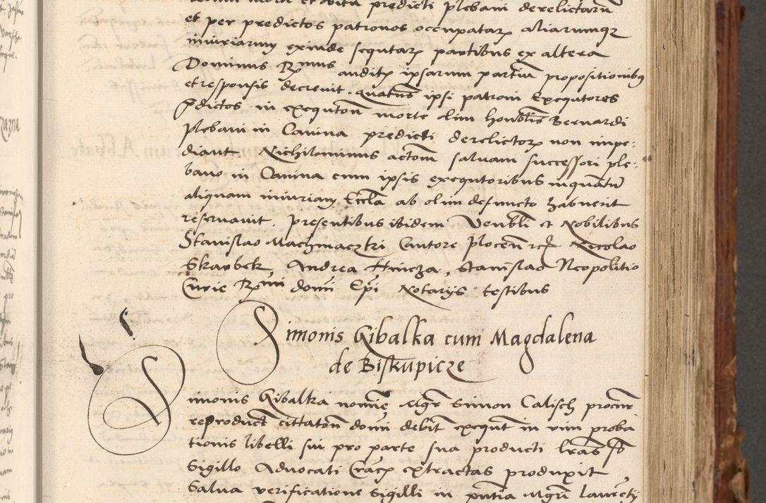 Zdjęcie nr 108 dla obiektu archiwalnego: Volumen (Pri)mum Actorum R(evere)nd(i)s(s)imi in Christo Patris D(omi)ni Petri de Gamratis Episcopi Cracoviensis a die prima mensis Novembris Anni 1539vi ad finem eiusdem anni et successive per annos 1539num et 1540mum