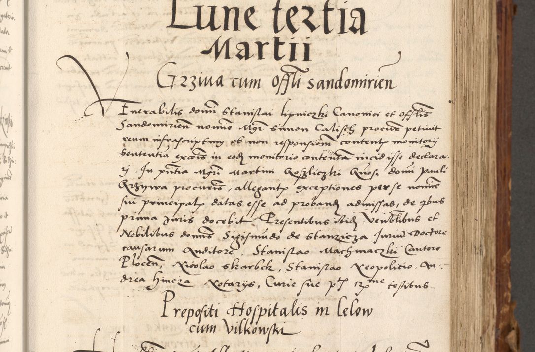 Zdjęcie nr 116 dla obiektu archiwalnego: Volumen (Pri)mum Actorum R(evere)nd(i)s(s)imi in Christo Patris D(omi)ni Petri de Gamratis Episcopi Cracoviensis a die prima mensis Novembris Anni 1539vi ad finem eiusdem anni et successive per annos 1539num et 1540mum