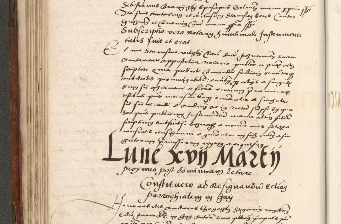 Zdjęcie nr 151 dla obiektu archiwalnego: Volumen (Pri)mum Actorum R(evere)nd(i)s(s)imi in Christo Patris D(omi)ni Petri de Gamratis Episcopi Cracoviensis a die prima mensis Novembris Anni 1539vi ad finem eiusdem anni et successive per annos 1539num et 1540mum