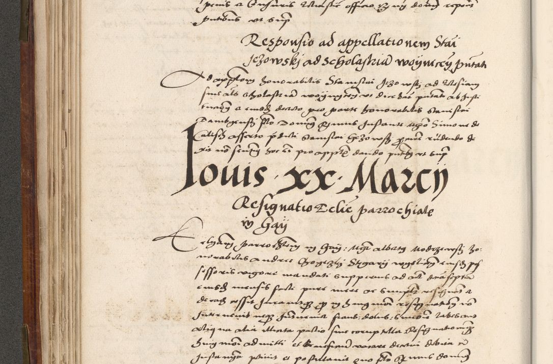 Zdjęcie nr 155 dla obiektu archiwalnego: Volumen (Pri)mum Actorum R(evere)nd(i)s(s)imi in Christo Patris D(omi)ni Petri de Gamratis Episcopi Cracoviensis a die prima mensis Novembris Anni 1539vi ad finem eiusdem anni et successive per annos 1539num et 1540mum