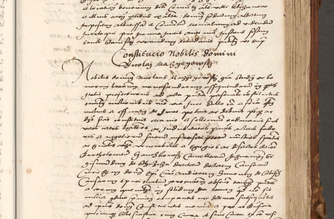 Zdjęcie nr 208 dla obiektu archiwalnego: Volumen (Pri)mum Actorum R(evere)nd(i)s(s)imi in Christo Patris D(omi)ni Petri de Gamratis Episcopi Cracoviensis a die prima mensis Novembris Anni 1539vi ad finem eiusdem anni et successive per annos 1539num et 1540mum
