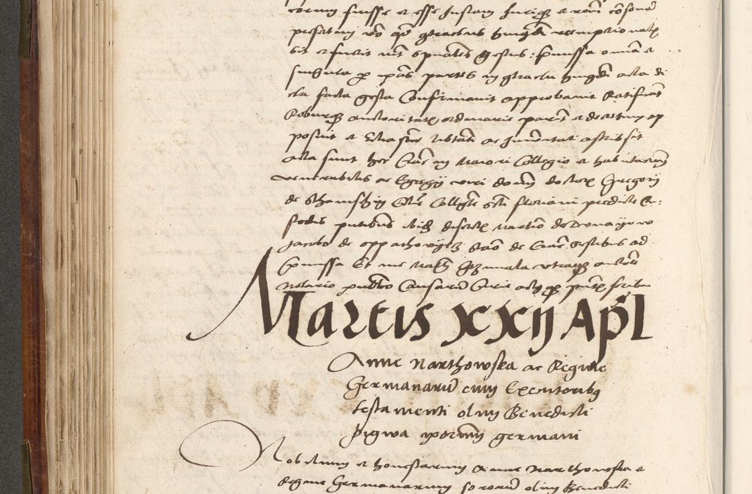 Zdjęcie nr 211 dla obiektu archiwalnego: Volumen (Pri)mum Actorum R(evere)nd(i)s(s)imi in Christo Patris D(omi)ni Petri de Gamratis Episcopi Cracoviensis a die prima mensis Novembris Anni 1539vi ad finem eiusdem anni et successive per annos 1539num et 1540mum