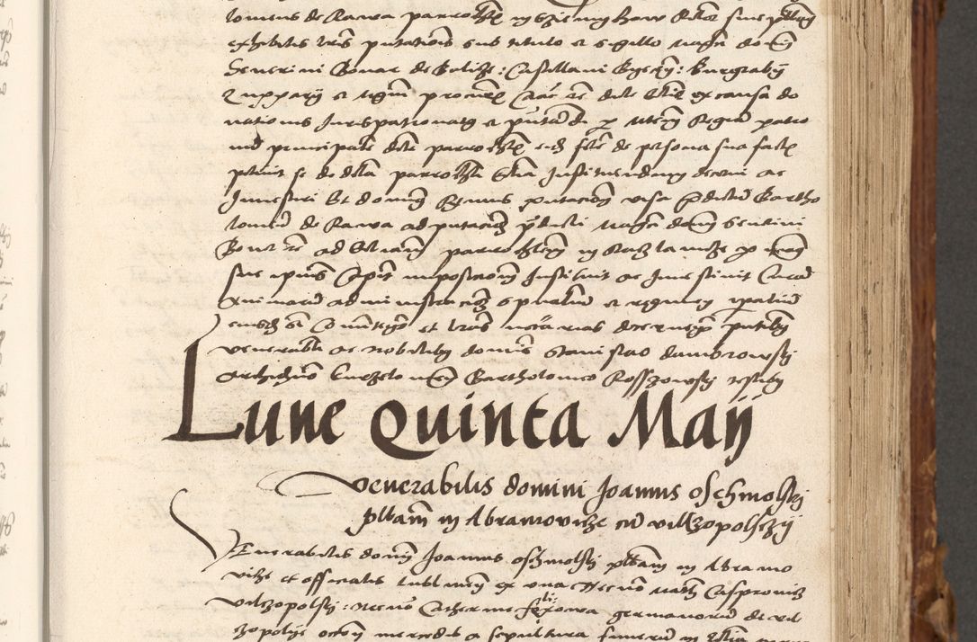 Zdjęcie nr 220 dla obiektu archiwalnego: Volumen (Pri)mum Actorum R(evere)nd(i)s(s)imi in Christo Patris D(omi)ni Petri de Gamratis Episcopi Cracoviensis a die prima mensis Novembris Anni 1539vi ad finem eiusdem anni et successive per annos 1539num et 1540mum