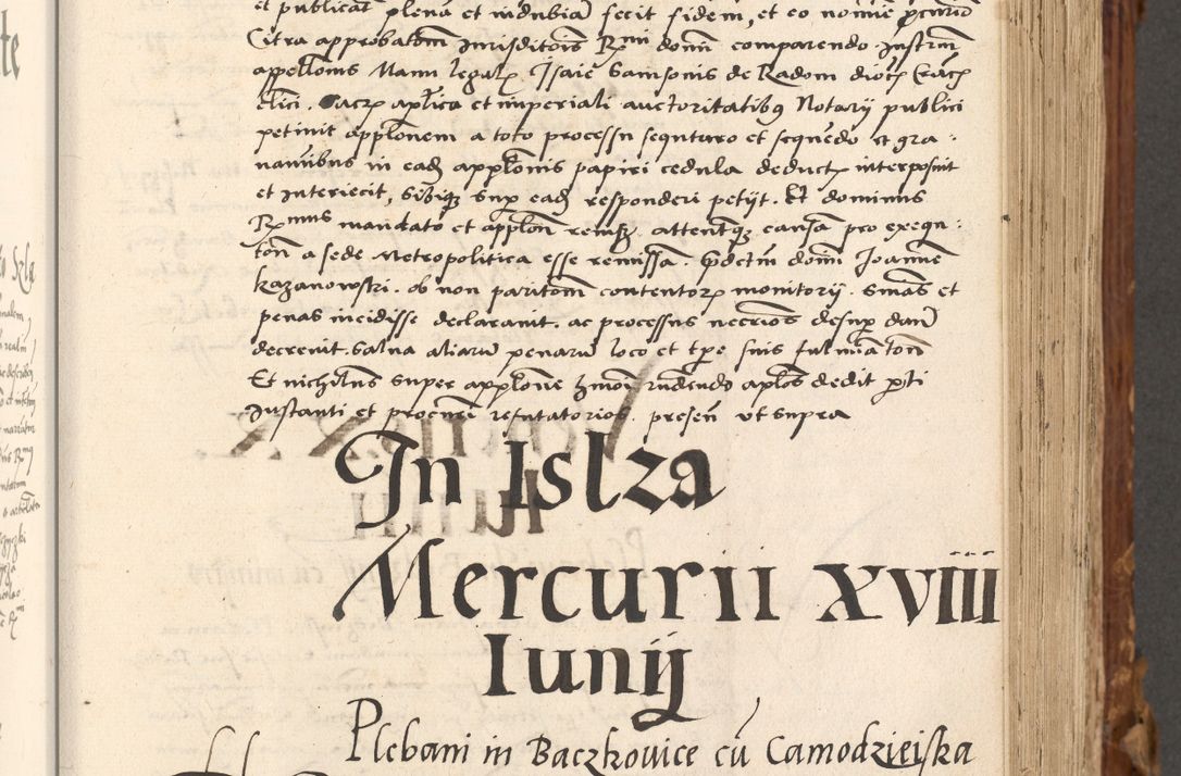 Zdjęcie nr 236 dla obiektu archiwalnego: Volumen (Pri)mum Actorum R(evere)nd(i)s(s)imi in Christo Patris D(omi)ni Petri de Gamratis Episcopi Cracoviensis a die prima mensis Novembris Anni 1539vi ad finem eiusdem anni et successive per annos 1539num et 1540mum