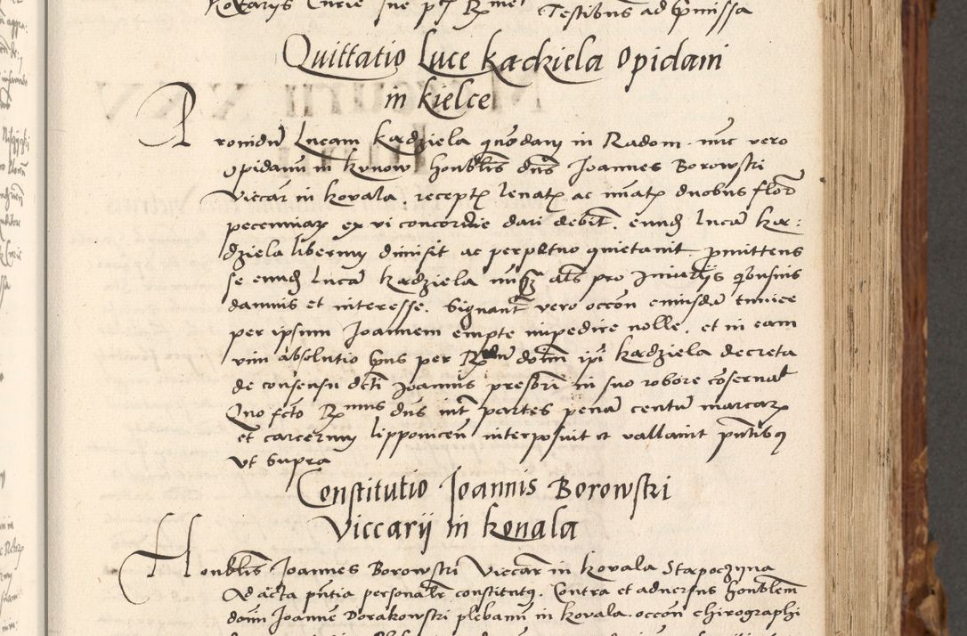 Zdjęcie nr 238 dla obiektu archiwalnego: Volumen (Pri)mum Actorum R(evere)nd(i)s(s)imi in Christo Patris D(omi)ni Petri de Gamratis Episcopi Cracoviensis a die prima mensis Novembris Anni 1539vi ad finem eiusdem anni et successive per annos 1539num et 1540mum