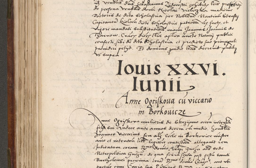 Zdjęcie nr 241 dla obiektu archiwalnego: Volumen (Pri)mum Actorum R(evere)nd(i)s(s)imi in Christo Patris D(omi)ni Petri de Gamratis Episcopi Cracoviensis a die prima mensis Novembris Anni 1539vi ad finem eiusdem anni et successive per annos 1539num et 1540mum