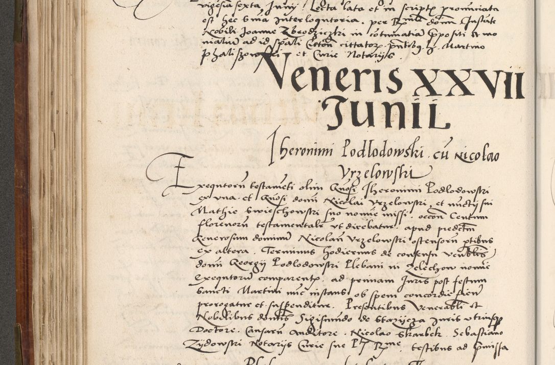 Zdjęcie nr 243 dla obiektu archiwalnego: Volumen (Pri)mum Actorum R(evere)nd(i)s(s)imi in Christo Patris D(omi)ni Petri de Gamratis Episcopi Cracoviensis a die prima mensis Novembris Anni 1539vi ad finem eiusdem anni et successive per annos 1539num et 1540mum