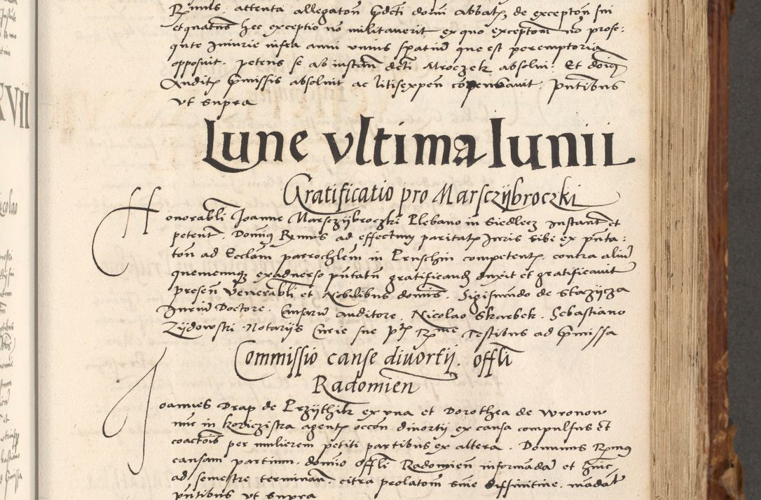 Zdjęcie nr 244 dla obiektu archiwalnego: Volumen (Pri)mum Actorum R(evere)nd(i)s(s)imi in Christo Patris D(omi)ni Petri de Gamratis Episcopi Cracoviensis a die prima mensis Novembris Anni 1539vi ad finem eiusdem anni et successive per annos 1539num et 1540mum