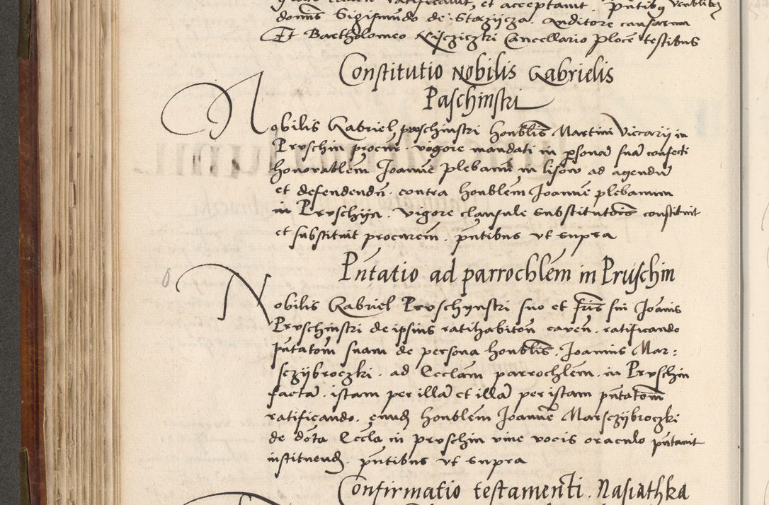 Zdjęcie nr 245 dla obiektu archiwalnego: Volumen (Pri)mum Actorum R(evere)nd(i)s(s)imi in Christo Patris D(omi)ni Petri de Gamratis Episcopi Cracoviensis a die prima mensis Novembris Anni 1539vi ad finem eiusdem anni et successive per annos 1539num et 1540mum