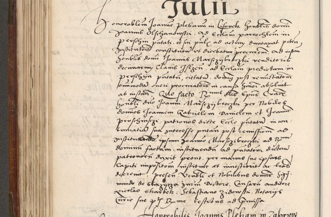 Zdjęcie nr 247 dla obiektu archiwalnego: Volumen (Pri)mum Actorum R(evere)nd(i)s(s)imi in Christo Patris D(omi)ni Petri de Gamratis Episcopi Cracoviensis a die prima mensis Novembris Anni 1539vi ad finem eiusdem anni et successive per annos 1539num et 1540mum