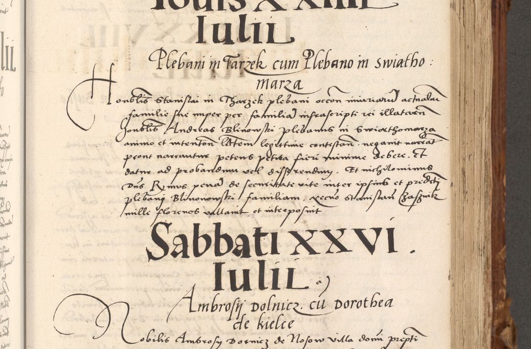 Zdjęcie nr 254 dla obiektu archiwalnego: Volumen (Pri)mum Actorum R(evere)nd(i)s(s)imi in Christo Patris D(omi)ni Petri de Gamratis Episcopi Cracoviensis a die prima mensis Novembris Anni 1539vi ad finem eiusdem anni et successive per annos 1539num et 1540mum
