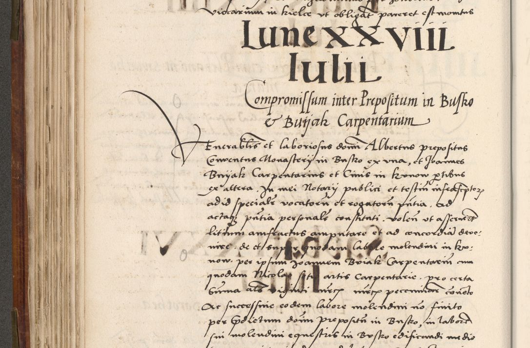 Zdjęcie nr 255 dla obiektu archiwalnego: Volumen (Pri)mum Actorum R(evere)nd(i)s(s)imi in Christo Patris D(omi)ni Petri de Gamratis Episcopi Cracoviensis a die prima mensis Novembris Anni 1539vi ad finem eiusdem anni et successive per annos 1539num et 1540mum