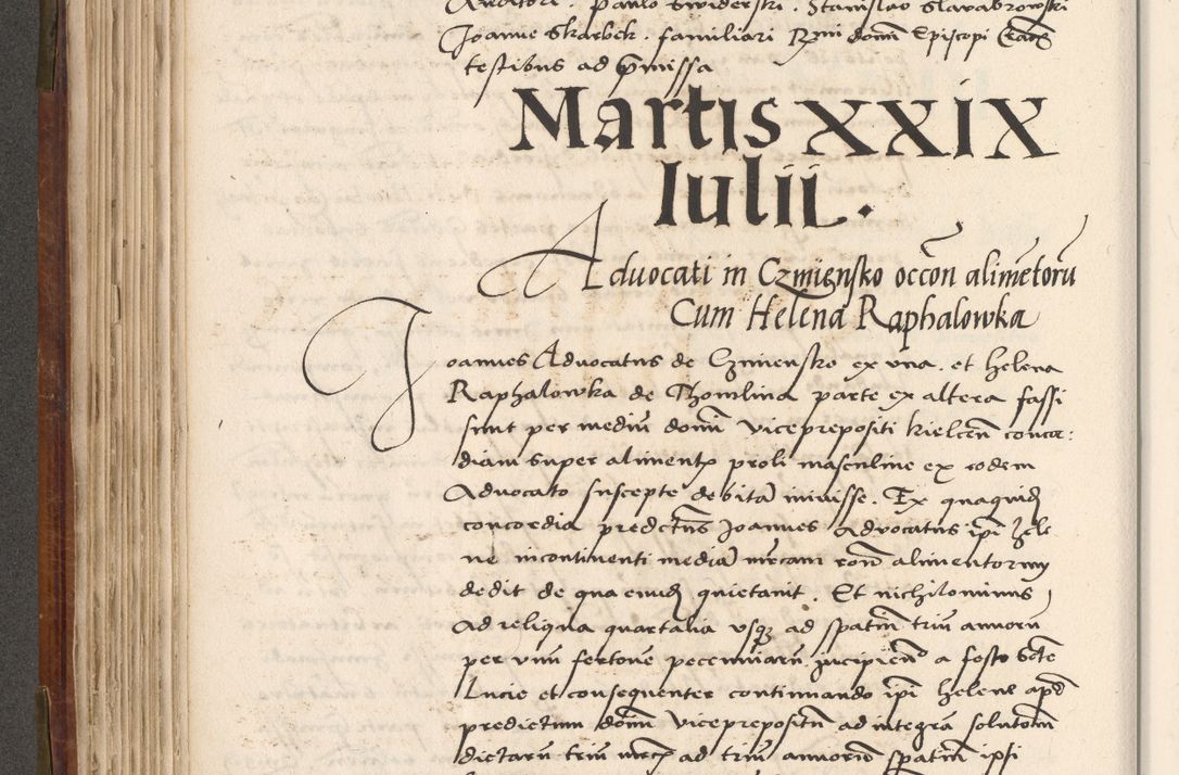 Zdjęcie nr 257 dla obiektu archiwalnego: Volumen (Pri)mum Actorum R(evere)nd(i)s(s)imi in Christo Patris D(omi)ni Petri de Gamratis Episcopi Cracoviensis a die prima mensis Novembris Anni 1539vi ad finem eiusdem anni et successive per annos 1539num et 1540mum