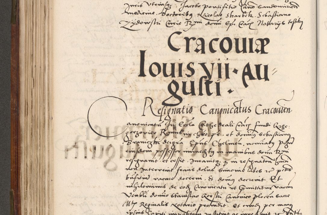 Zdjęcie nr 261 dla obiektu archiwalnego: Volumen (Pri)mum Actorum R(evere)nd(i)s(s)imi in Christo Patris D(omi)ni Petri de Gamratis Episcopi Cracoviensis a die prima mensis Novembris Anni 1539vi ad finem eiusdem anni et successive per annos 1539num et 1540mum