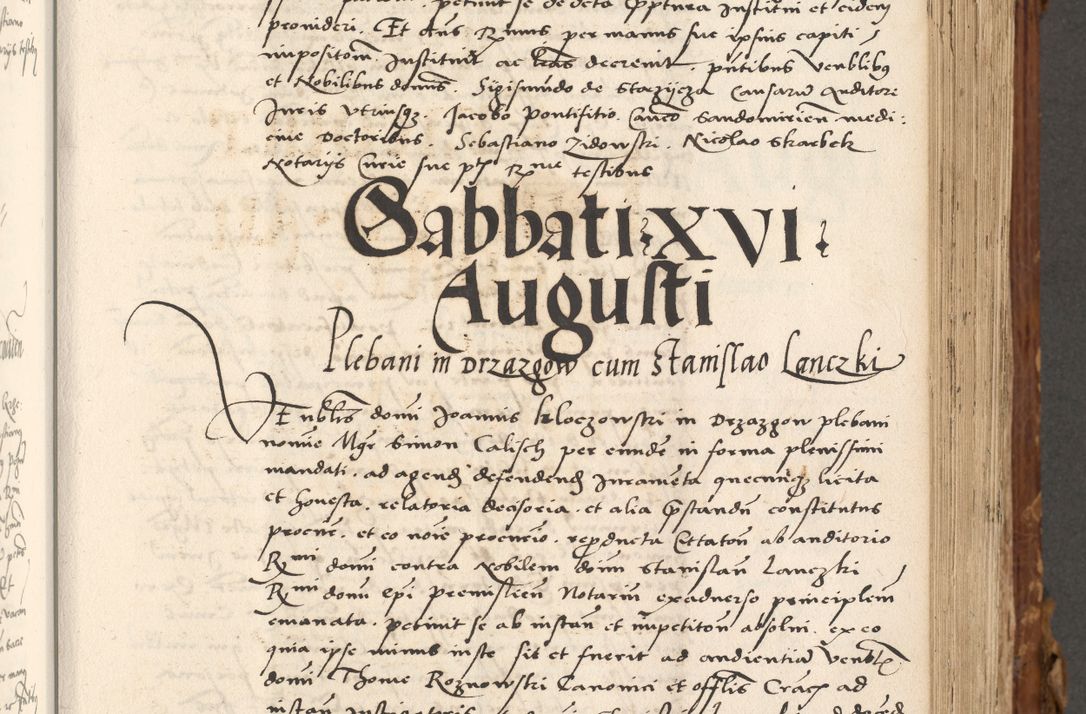 Zdjęcie nr 262 dla obiektu archiwalnego: Volumen (Pri)mum Actorum R(evere)nd(i)s(s)imi in Christo Patris D(omi)ni Petri de Gamratis Episcopi Cracoviensis a die prima mensis Novembris Anni 1539vi ad finem eiusdem anni et successive per annos 1539num et 1540mum