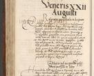 Zdjęcie nr 265 dla obiektu archiwalnego: Volumen (Pri)mum Actorum R(evere)nd(i)s(s)imi in Christo Patris D(omi)ni Petri de Gamratis Episcopi Cracoviensis a die prima mensis Novembris Anni 1539vi ad finem eiusdem anni et successive per annos 1539num et 1540mum