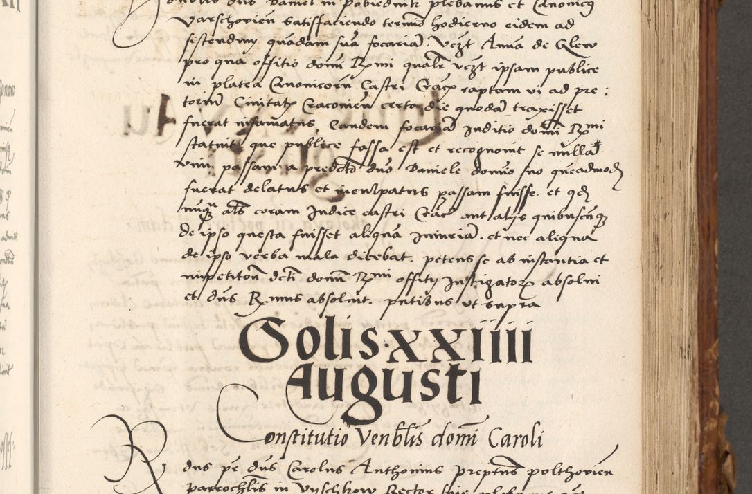 Zdjęcie nr 266 dla obiektu archiwalnego: Volumen (Pri)mum Actorum R(evere)nd(i)s(s)imi in Christo Patris D(omi)ni Petri de Gamratis Episcopi Cracoviensis a die prima mensis Novembris Anni 1539vi ad finem eiusdem anni et successive per annos 1539num et 1540mum