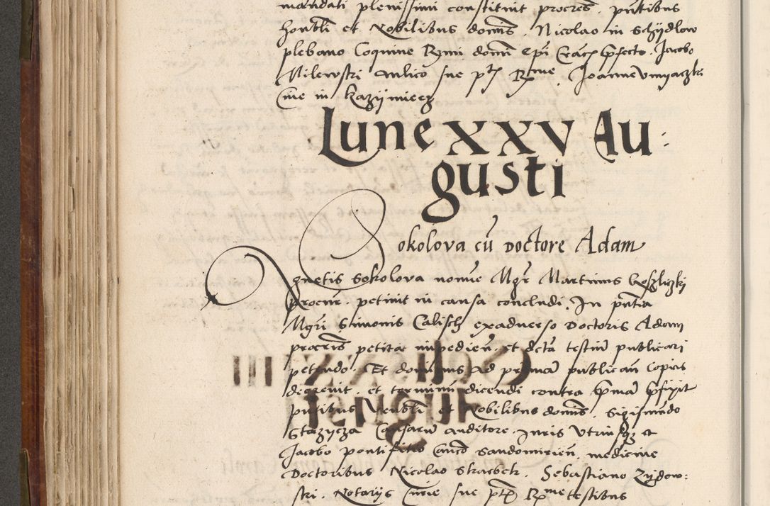 Zdjęcie nr 267 dla obiektu archiwalnego: Volumen (Pri)mum Actorum R(evere)nd(i)s(s)imi in Christo Patris D(omi)ni Petri de Gamratis Episcopi Cracoviensis a die prima mensis Novembris Anni 1539vi ad finem eiusdem anni et successive per annos 1539num et 1540mum