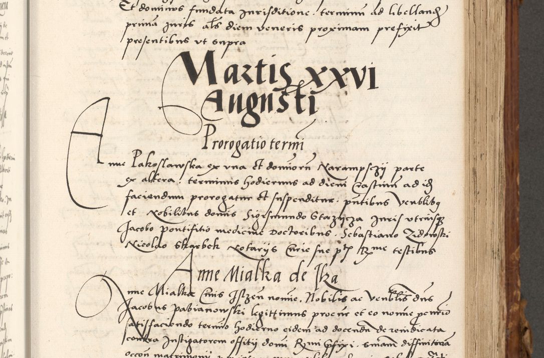 Zdjęcie nr 274 dla obiektu archiwalnego: Volumen (Pri)mum Actorum R(evere)nd(i)s(s)imi in Christo Patris D(omi)ni Petri de Gamratis Episcopi Cracoviensis a die prima mensis Novembris Anni 1539vi ad finem eiusdem anni et successive per annos 1539num et 1540mum