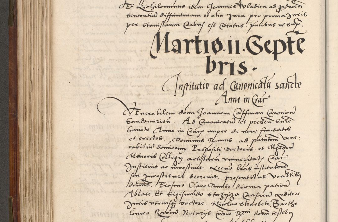 Zdjęcie nr 283 dla obiektu archiwalnego: Volumen (Pri)mum Actorum R(evere)nd(i)s(s)imi in Christo Patris D(omi)ni Petri de Gamratis Episcopi Cracoviensis a die prima mensis Novembris Anni 1539vi ad finem eiusdem anni et successive per annos 1539num et 1540mum