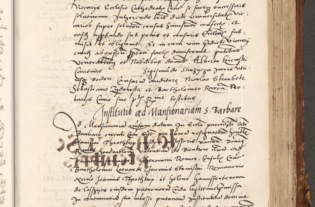 Zdjęcie nr 292 dla obiektu archiwalnego: Volumen (Pri)mum Actorum R(evere)nd(i)s(s)imi in Christo Patris D(omi)ni Petri de Gamratis Episcopi Cracoviensis a die prima mensis Novembris Anni 1539vi ad finem eiusdem anni et successive per annos 1539num et 1540mum