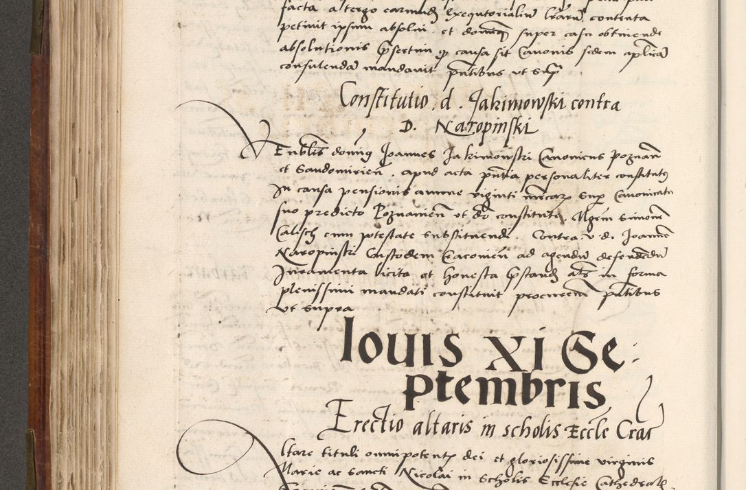 Zdjęcie nr 293 dla obiektu archiwalnego: Volumen (Pri)mum Actorum R(evere)nd(i)s(s)imi in Christo Patris D(omi)ni Petri de Gamratis Episcopi Cracoviensis a die prima mensis Novembris Anni 1539vi ad finem eiusdem anni et successive per annos 1539num et 1540mum