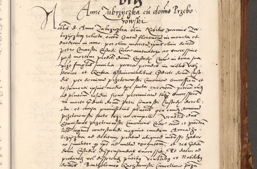 Zdjęcie nr 296 dla obiektu archiwalnego: Volumen (Pri)mum Actorum R(evere)nd(i)s(s)imi in Christo Patris D(omi)ni Petri de Gamratis Episcopi Cracoviensis a die prima mensis Novembris Anni 1539vi ad finem eiusdem anni et successive per annos 1539num et 1540mum