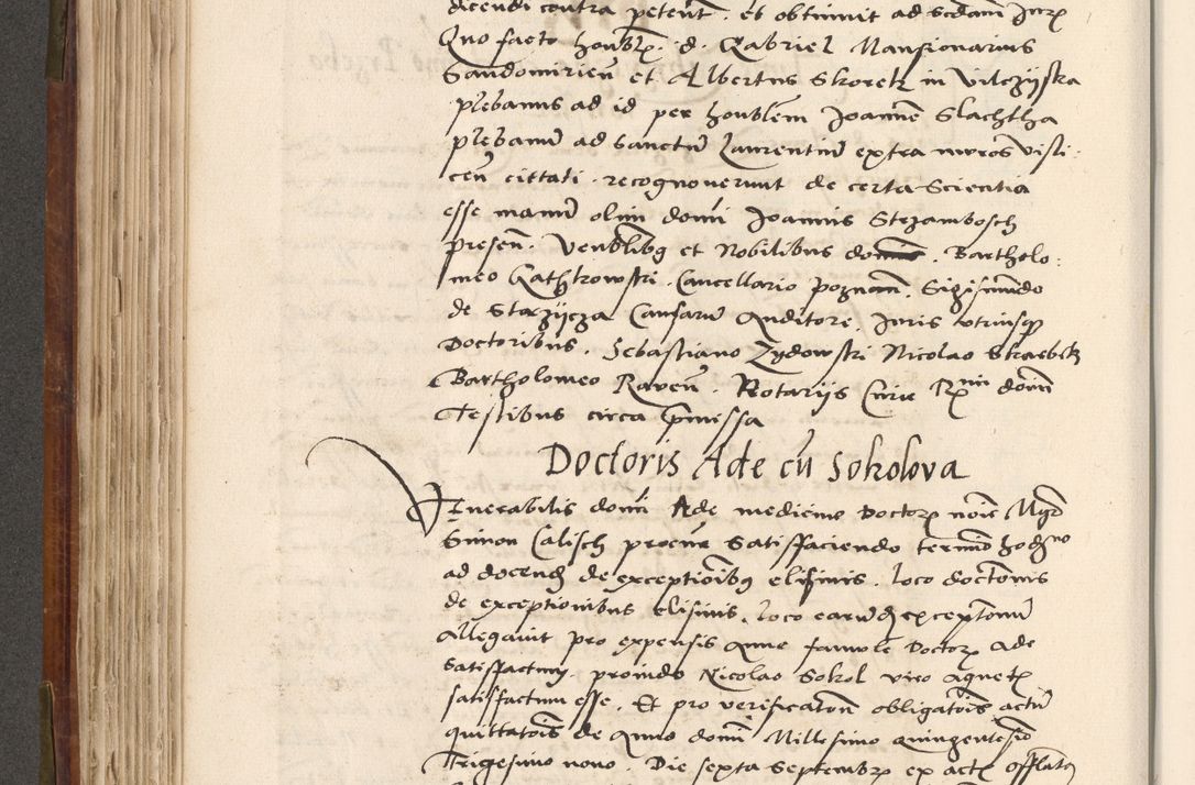 Zdjęcie nr 297 dla obiektu archiwalnego: Volumen (Pri)mum Actorum R(evere)nd(i)s(s)imi in Christo Patris D(omi)ni Petri de Gamratis Episcopi Cracoviensis a die prima mensis Novembris Anni 1539vi ad finem eiusdem anni et successive per annos 1539num et 1540mum