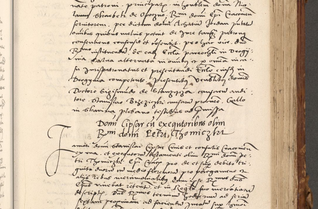 Zdjęcie nr 302 dla obiektu archiwalnego: Volumen (Pri)mum Actorum R(evere)nd(i)s(s)imi in Christo Patris D(omi)ni Petri de Gamratis Episcopi Cracoviensis a die prima mensis Novembris Anni 1539vi ad finem eiusdem anni et successive per annos 1539num et 1540mum