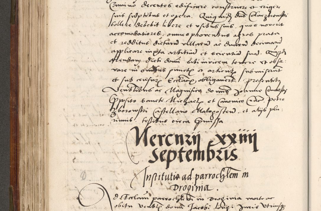 Zdjęcie nr 311 dla obiektu archiwalnego: Volumen (Pri)mum Actorum R(evere)nd(i)s(s)imi in Christo Patris D(omi)ni Petri de Gamratis Episcopi Cracoviensis a die prima mensis Novembris Anni 1539vi ad finem eiusdem anni et successive per annos 1539num et 1540mum