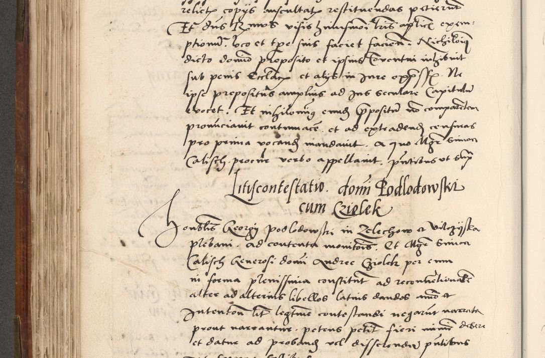 Zdjęcie nr 313 dla obiektu archiwalnego: Volumen (Pri)mum Actorum R(evere)nd(i)s(s)imi in Christo Patris D(omi)ni Petri de Gamratis Episcopi Cracoviensis a die prima mensis Novembris Anni 1539vi ad finem eiusdem anni et successive per annos 1539num et 1540mum