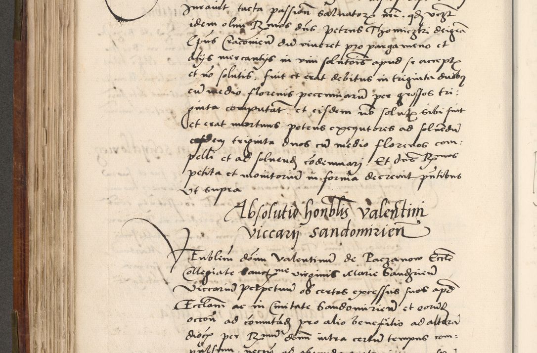 Zdjęcie nr 315 dla obiektu archiwalnego: Volumen (Pri)mum Actorum R(evere)nd(i)s(s)imi in Christo Patris D(omi)ni Petri de Gamratis Episcopi Cracoviensis a die prima mensis Novembris Anni 1539vi ad finem eiusdem anni et successive per annos 1539num et 1540mum