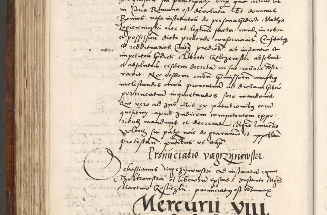 Zdjęcie nr 335 dla obiektu archiwalnego: Volumen (Pri)mum Actorum R(evere)nd(i)s(s)imi in Christo Patris D(omi)ni Petri de Gamratis Episcopi Cracoviensis a die prima mensis Novembris Anni 1539vi ad finem eiusdem anni et successive per annos 1539num et 1540mum