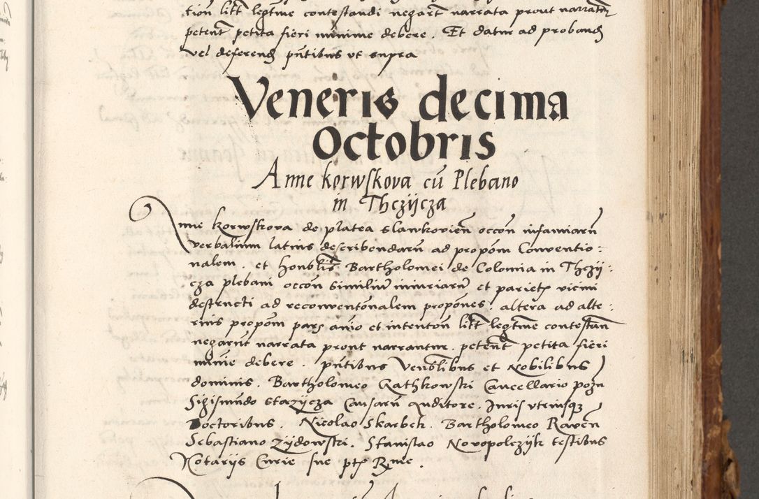 Zdjęcie nr 340 dla obiektu archiwalnego: Volumen (Pri)mum Actorum R(evere)nd(i)s(s)imi in Christo Patris D(omi)ni Petri de Gamratis Episcopi Cracoviensis a die prima mensis Novembris Anni 1539vi ad finem eiusdem anni et successive per annos 1539num et 1540mum