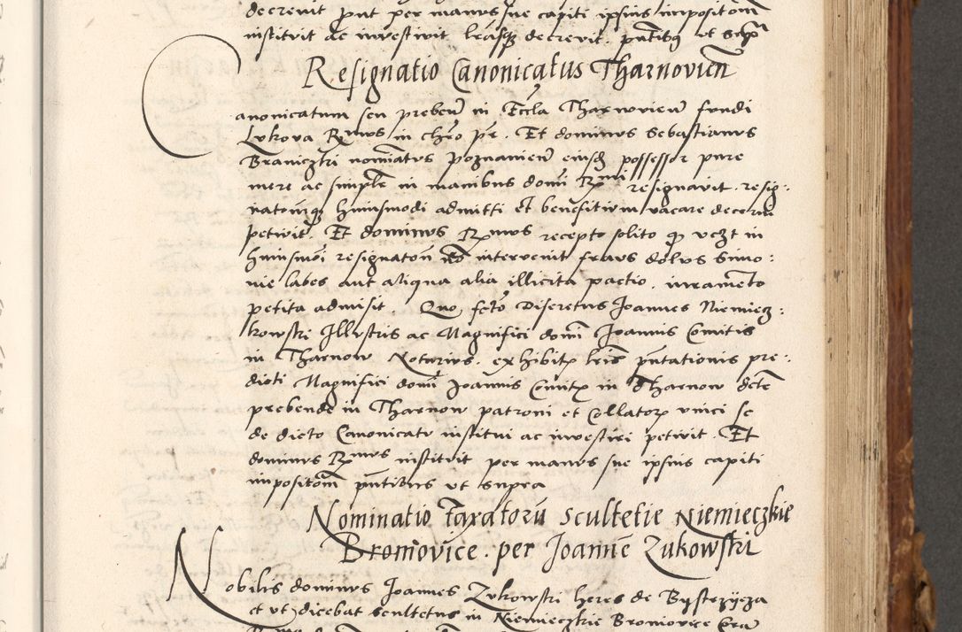 Zdjęcie nr 346 dla obiektu archiwalnego: Volumen (Pri)mum Actorum R(evere)nd(i)s(s)imi in Christo Patris D(omi)ni Petri de Gamratis Episcopi Cracoviensis a die prima mensis Novembris Anni 1539vi ad finem eiusdem anni et successive per annos 1539num et 1540mum