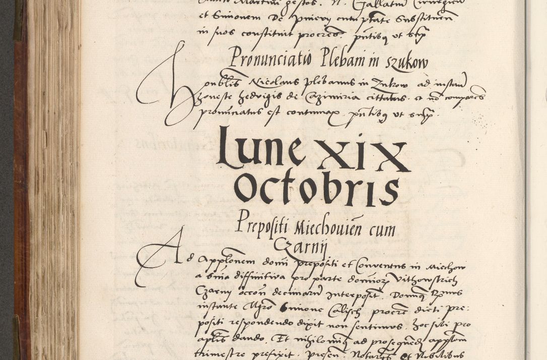 Zdjęcie nr 361 dla obiektu archiwalnego: Volumen (Pri)mum Actorum R(evere)nd(i)s(s)imi in Christo Patris D(omi)ni Petri de Gamratis Episcopi Cracoviensis a die prima mensis Novembris Anni 1539vi ad finem eiusdem anni et successive per annos 1539num et 1540mum