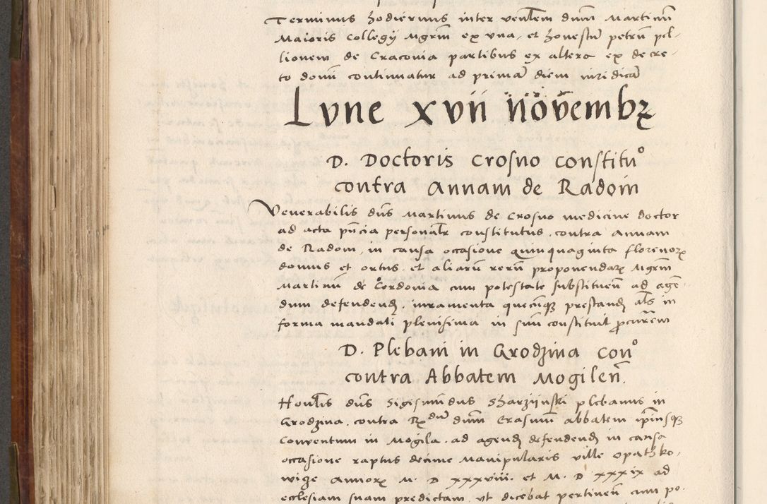 Zdjęcie nr 385 dla obiektu archiwalnego: Volumen (Pri)mum Actorum R(evere)nd(i)s(s)imi in Christo Patris D(omi)ni Petri de Gamratis Episcopi Cracoviensis a die prima mensis Novembris Anni 1539vi ad finem eiusdem anni et successive per annos 1539num et 1540mum