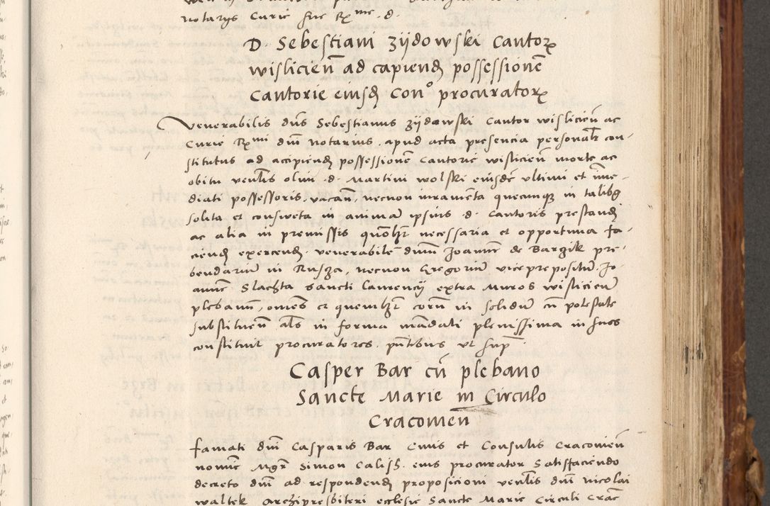 Zdjęcie nr 392 dla obiektu archiwalnego: Volumen (Pri)mum Actorum R(evere)nd(i)s(s)imi in Christo Patris D(omi)ni Petri de Gamratis Episcopi Cracoviensis a die prima mensis Novembris Anni 1539vi ad finem eiusdem anni et successive per annos 1539num et 1540mum